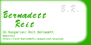 bernadett reit business card
